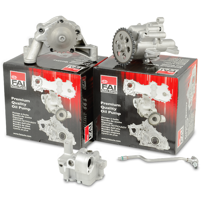 What type of oil pump is driven by the crankshaft 2